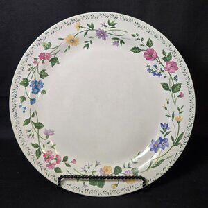 Vintage Farberware 225 English Garden Stoneware 12 1/4" Serving Platter Plate Fl